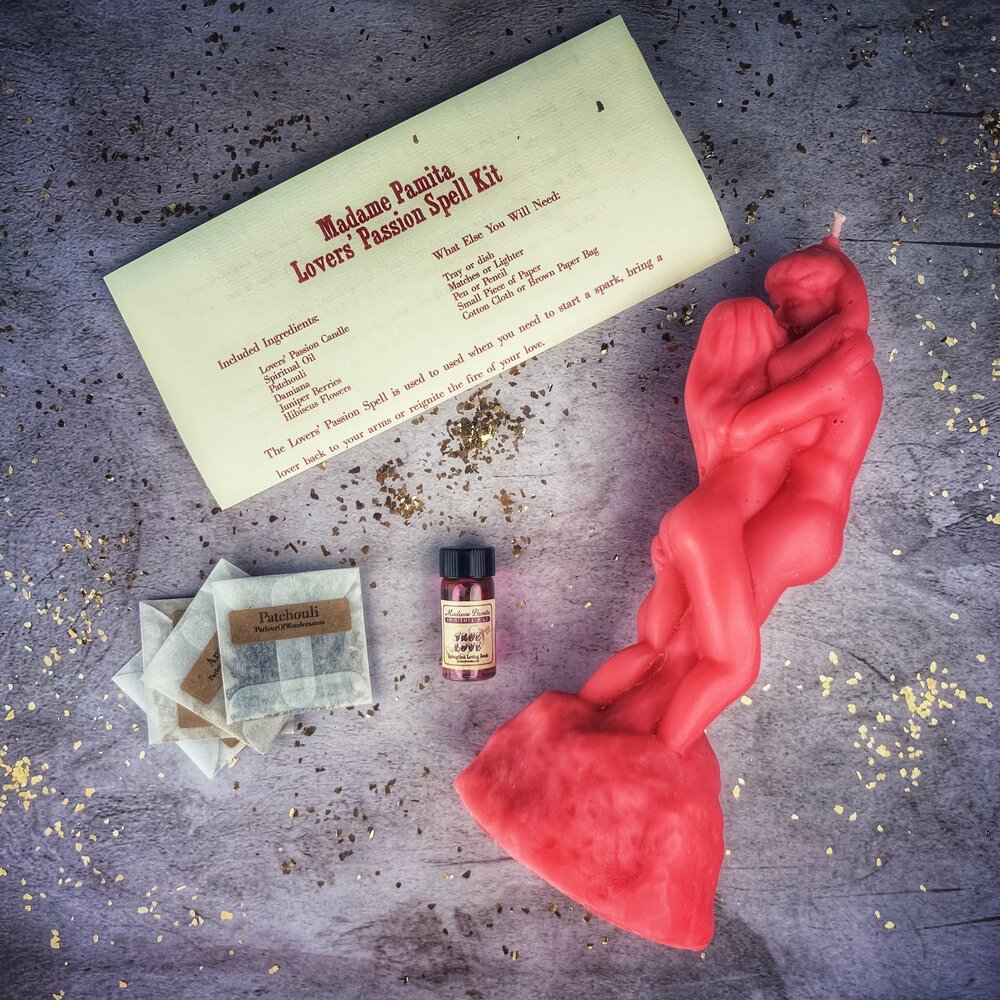 Lovers Passion Candle Spell Kit - Ignite Romance & Desire by Parlour of Wonders