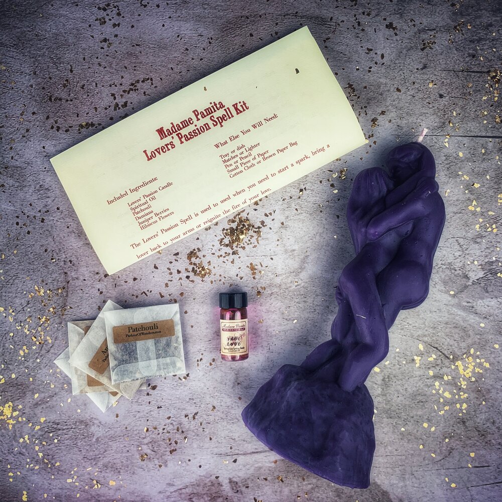 Lovers Passion Candle Spell Kit - Ignite Romance & Desire by Parlour of Wonders
