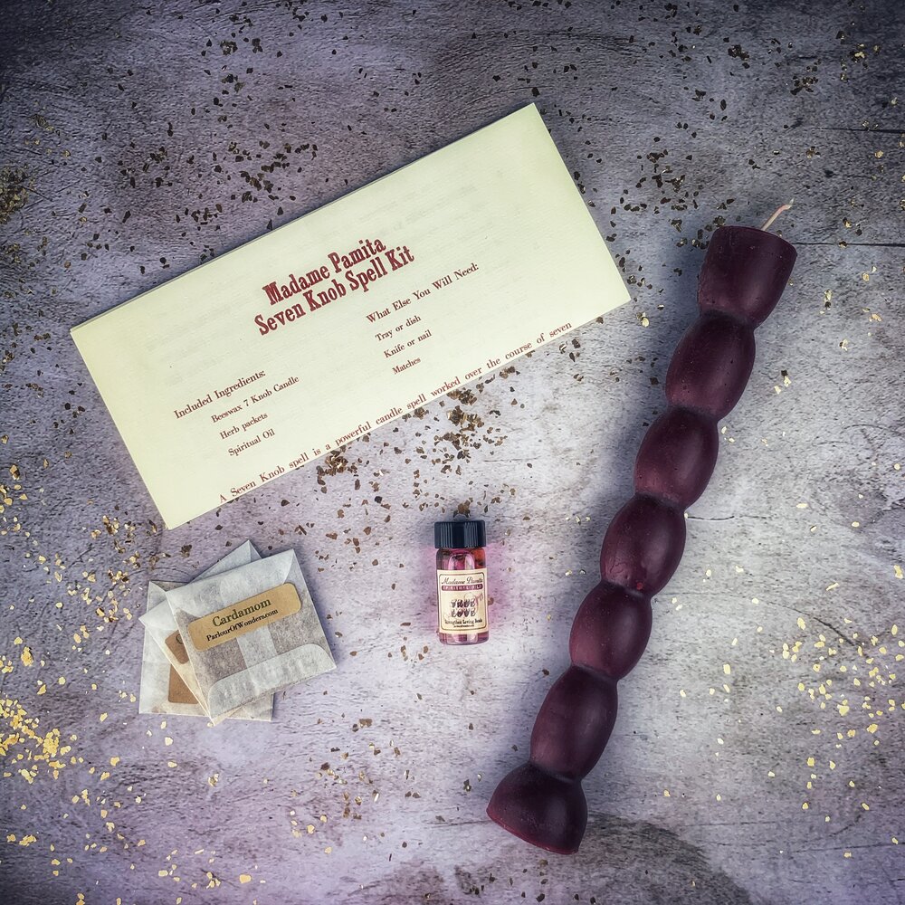 Seven Knob Candle Spell Kit - Seven-Day Manifestation Magic by Parlour of Wonders