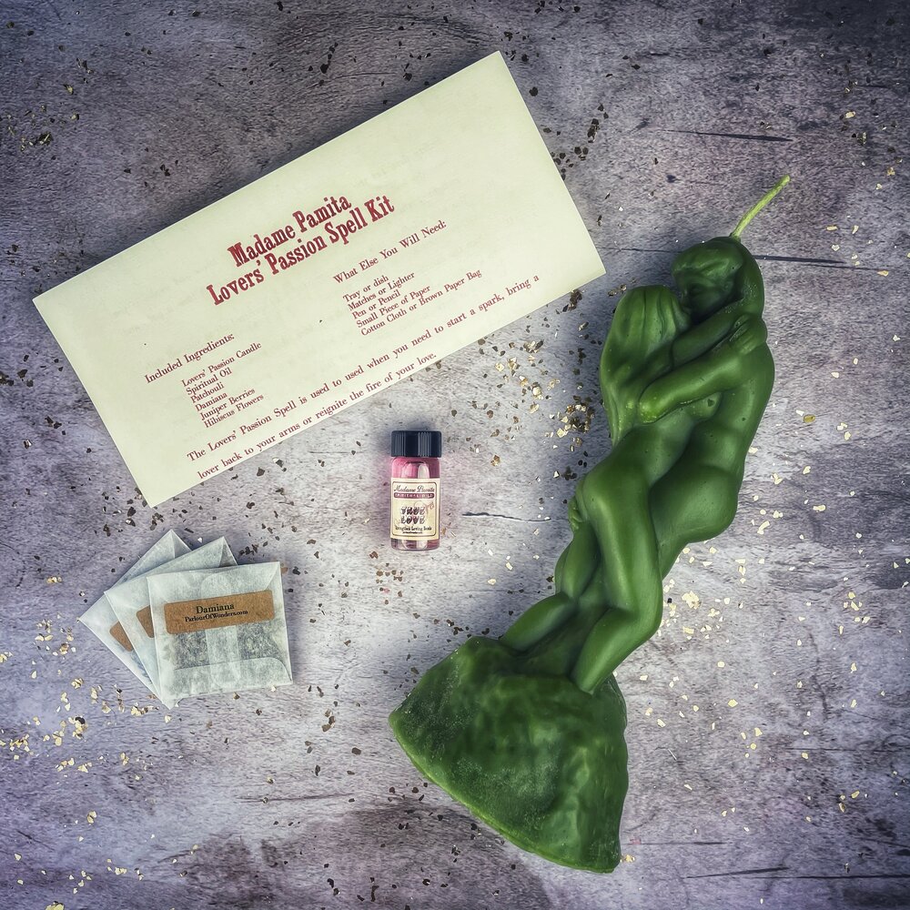 Lovers Passion Candle Spell Kit - Ignite Romance & Desire by Parlour of Wonders