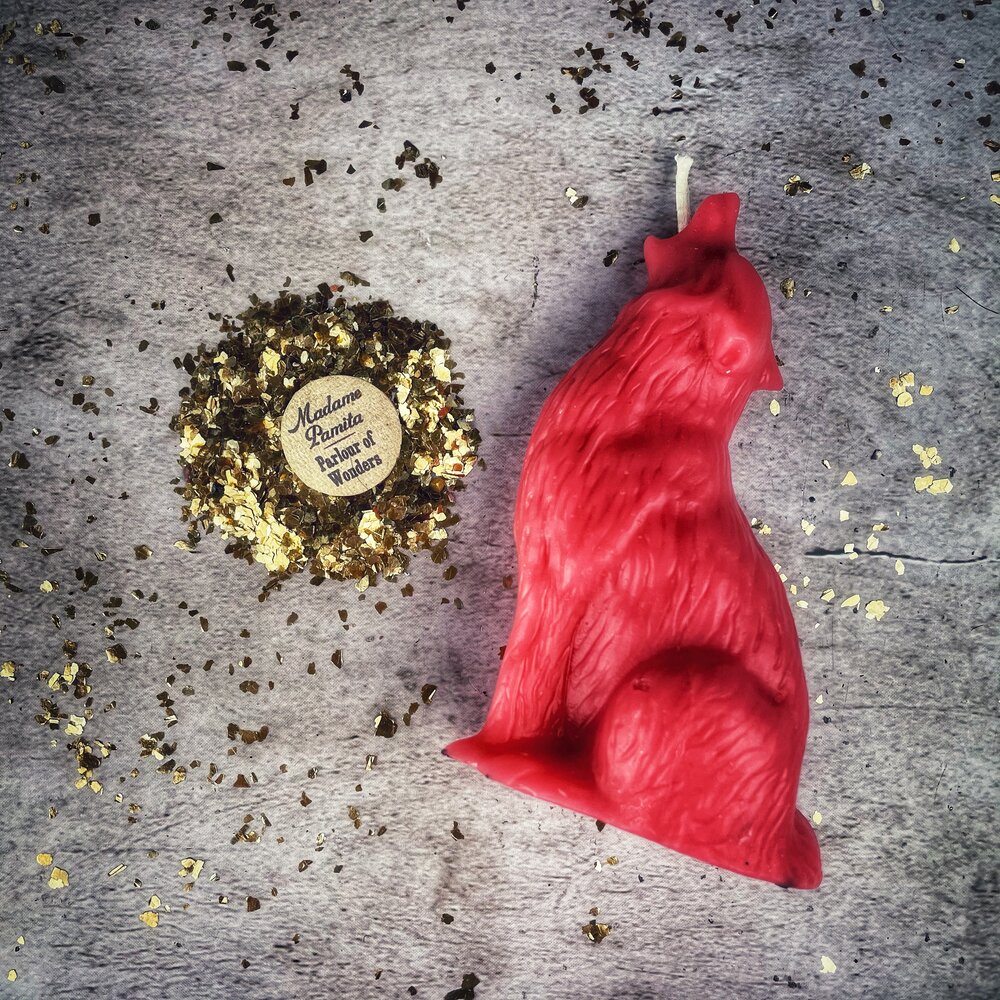 Howling Wolf Candle Spell Kit - Authentic Voice & Courage Magic by Parlour of Wonders
