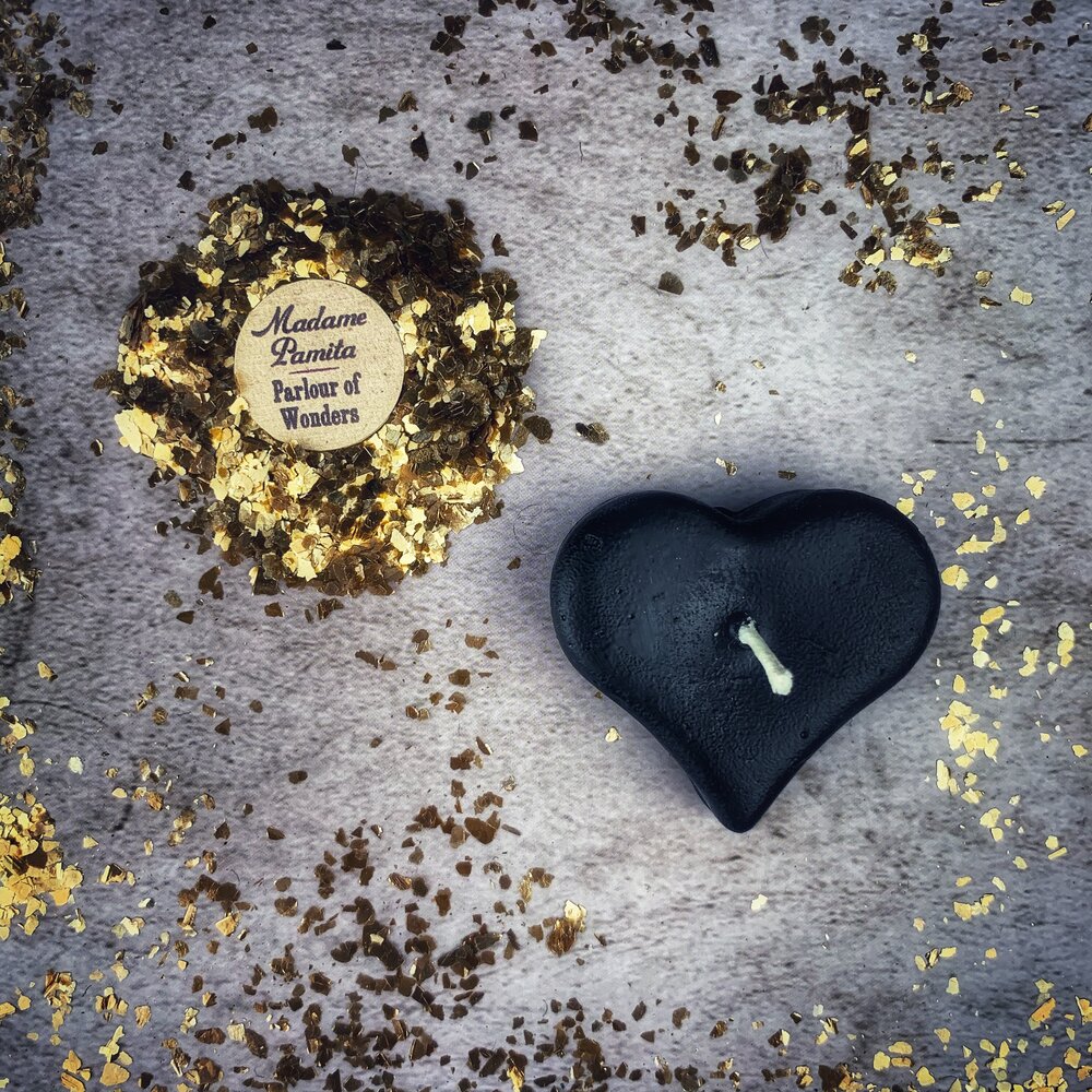 Beeswax Mini Heart Spell Candle - Love Influence & Emotional Healing Magic by Parlour of Wonders