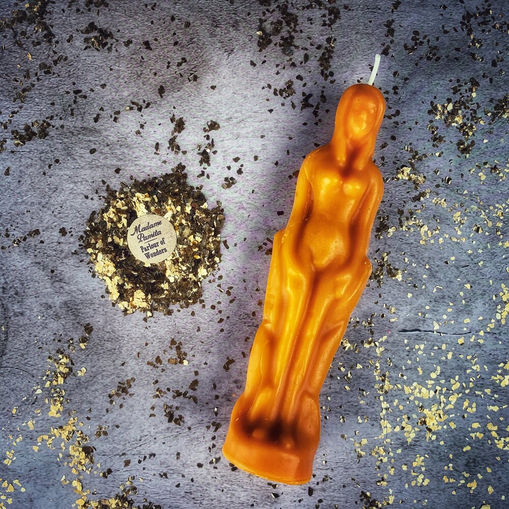 Female Figural Candle Spell Kit - Sympathetic Magic & Personal Power by Parlour of Wonders