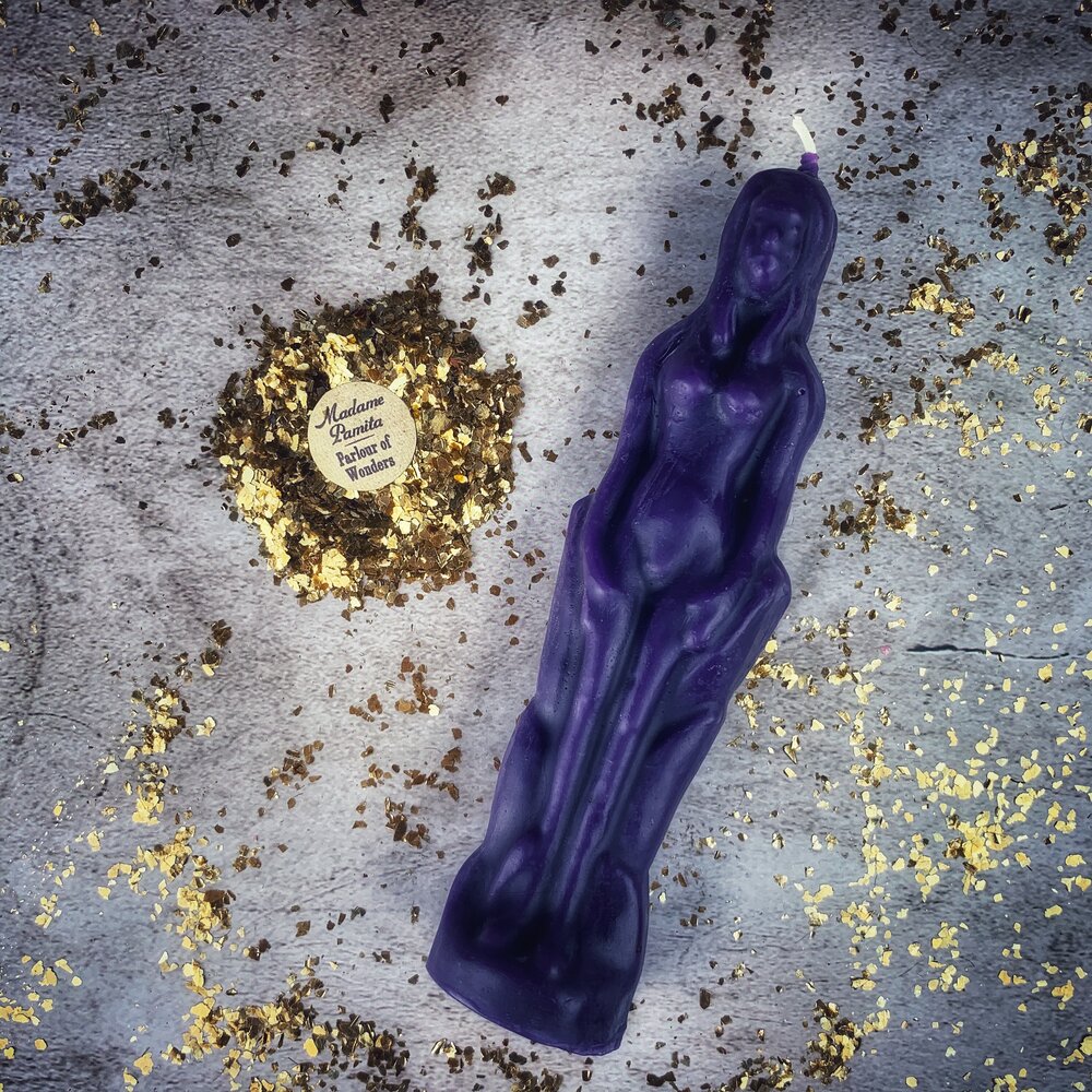 Female Figural Candle Spell Kit - Sympathetic Magic & Personal Power by Parlour of Wonders