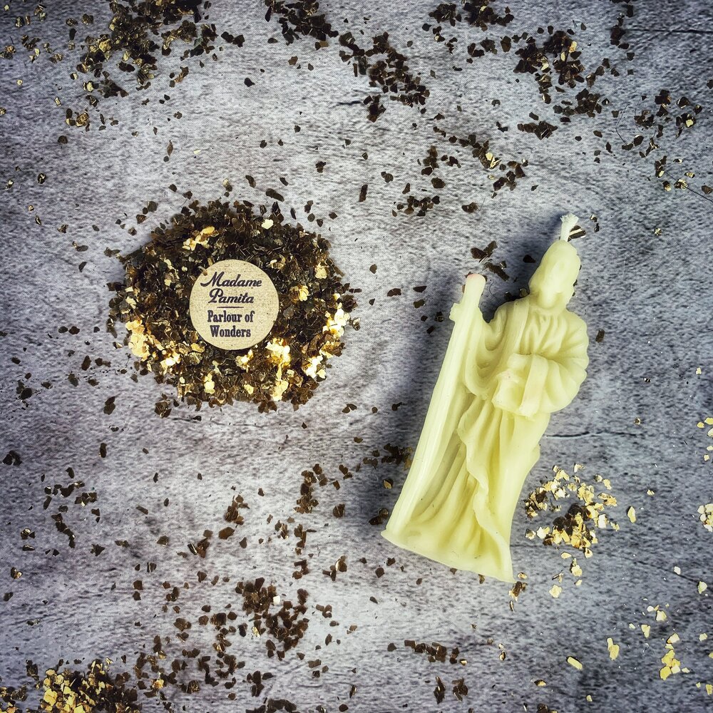 Beeswax St. Joseph Spell Candle - Home Sale & Career Success Magic by Parlour of Wonders