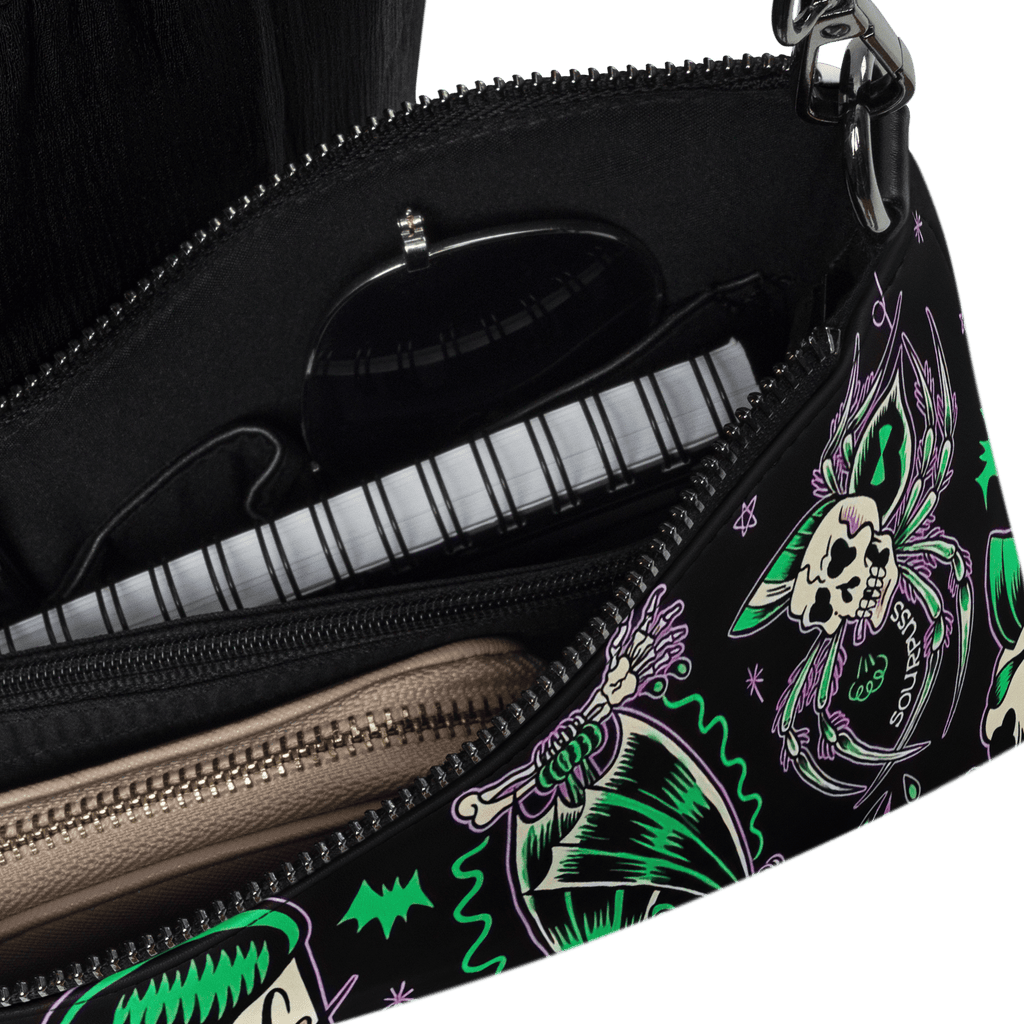 Psychobilly Blast Crossbody Bag by Goth Cloth Co.