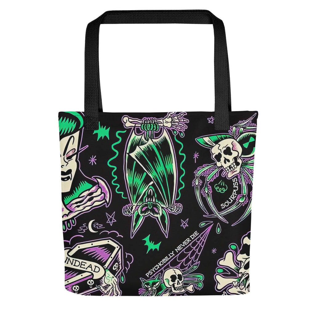 Psychobilly Blast Tote Bag by Goth Cloth Co.