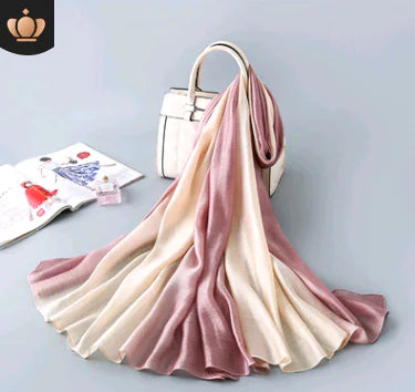 New Gradient Silk Scarf for Sun Protection by Trendy Attic Store01