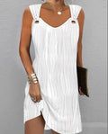Sleeveless A-Line Dress by Trendy Attic Store01