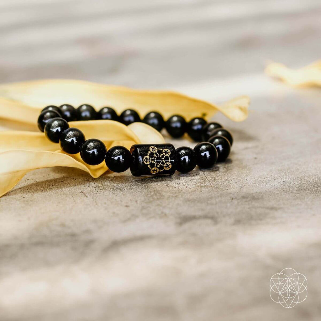 Rainbow Obsidian Protection Bracelet by Conscious Items