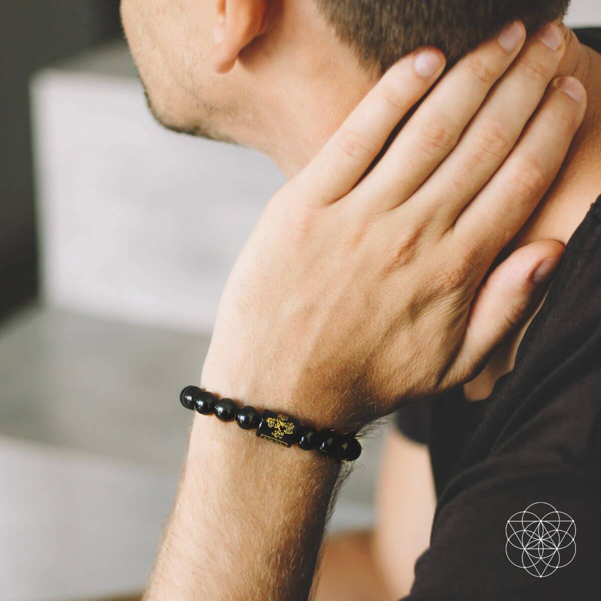 Rainbow Obsidian Protection Bracelet by Conscious Items