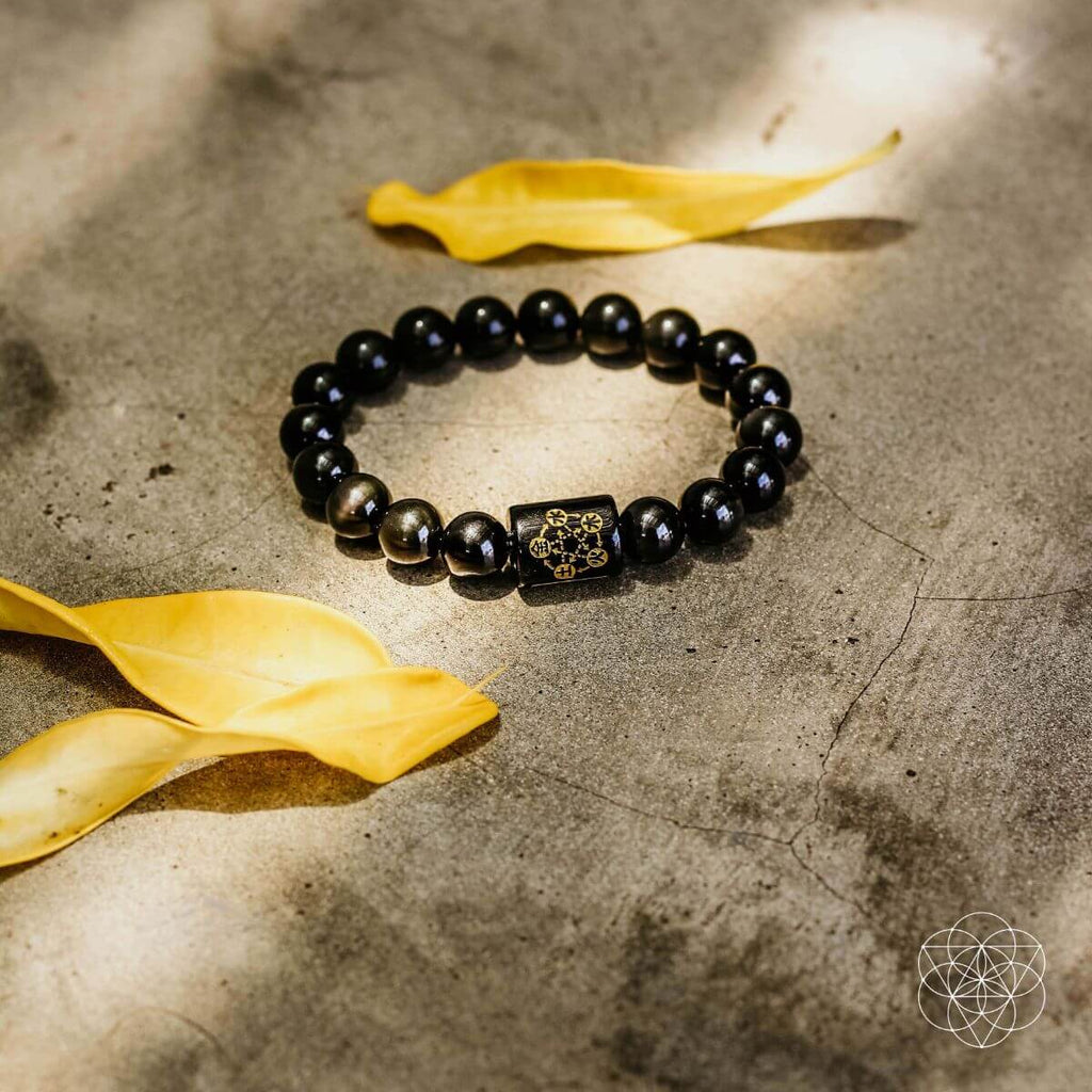 Rainbow Obsidian Protection Bracelet by Conscious Items
