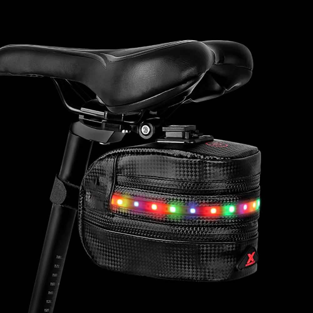 Rear Bike Saddle Bag with LED Light by DailySale