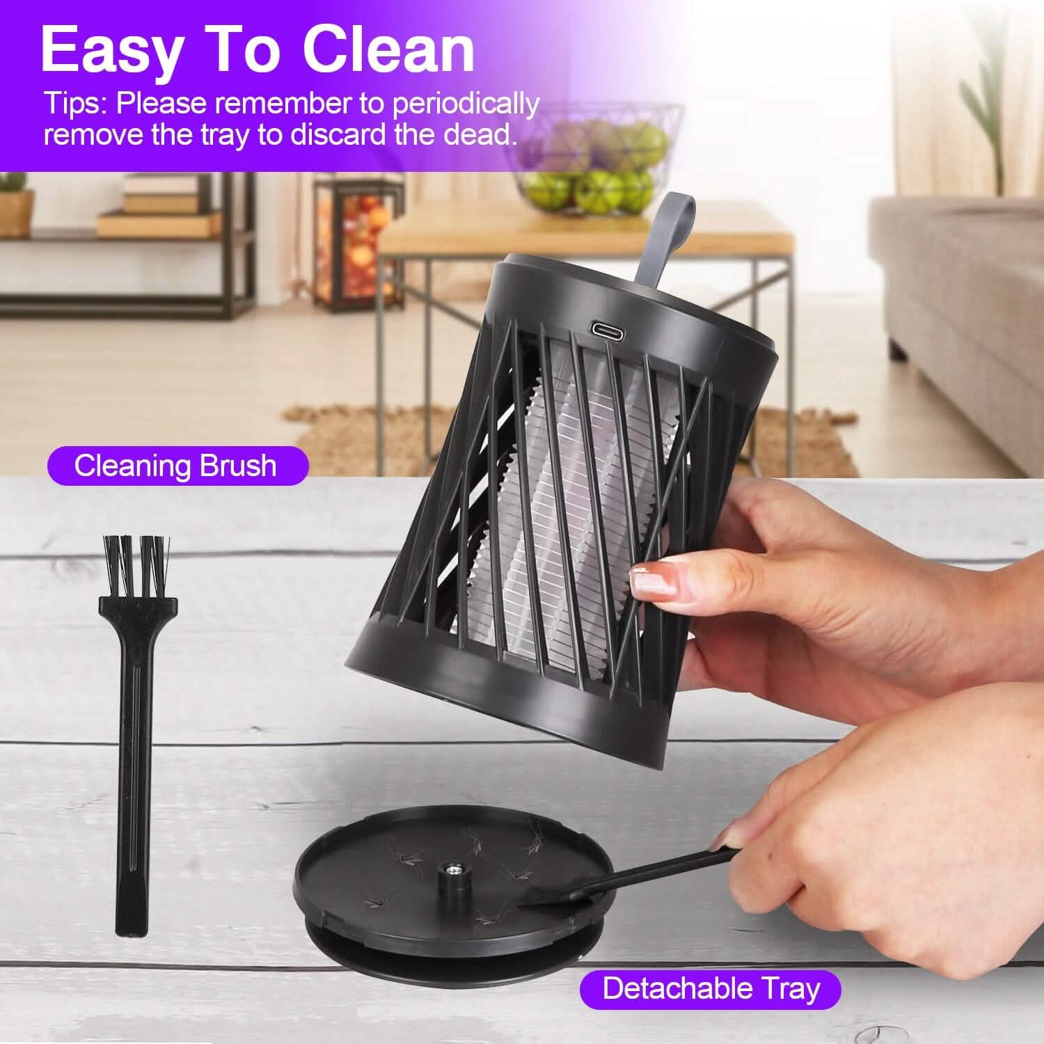 Rechargeable Mosquito Killer Lamp with Night Light by DailySale