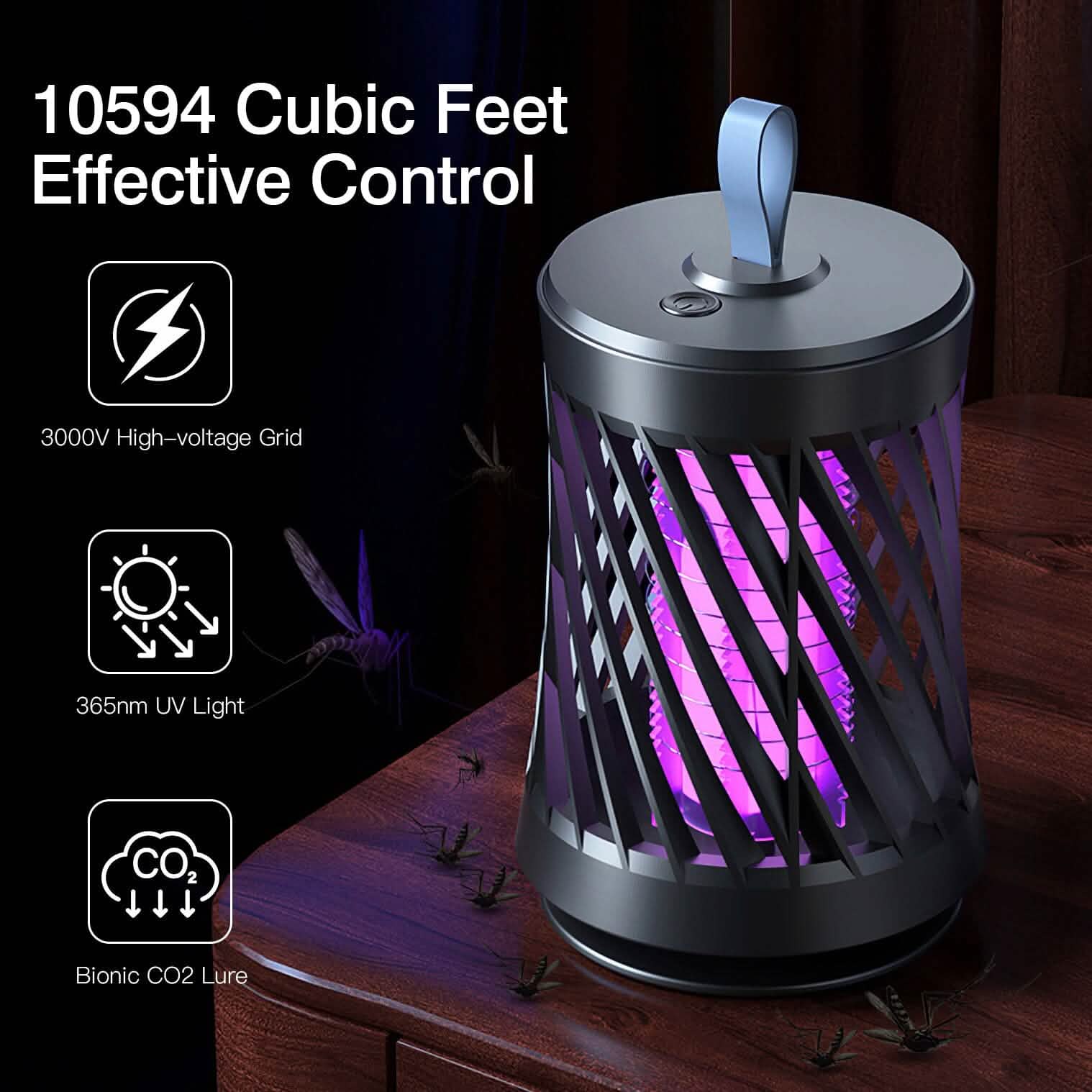Rechargeable Mosquito Killer Lamp with Night Light by DailySale