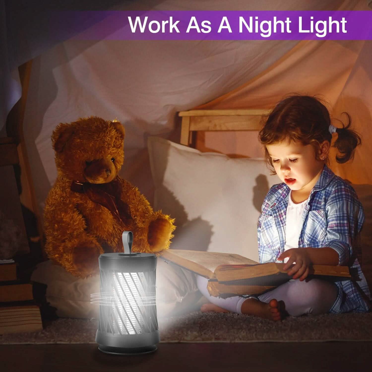 Rechargeable Mosquito Killer Lamp with Night Light by DailySale
