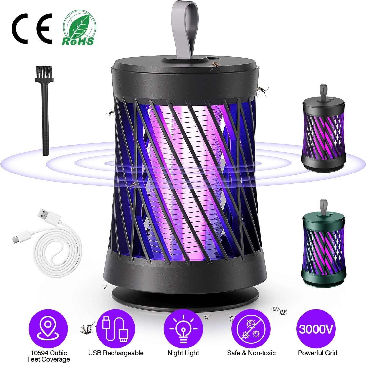 Rechargeable Mosquito Killer Lamp with Night Light by DailySale