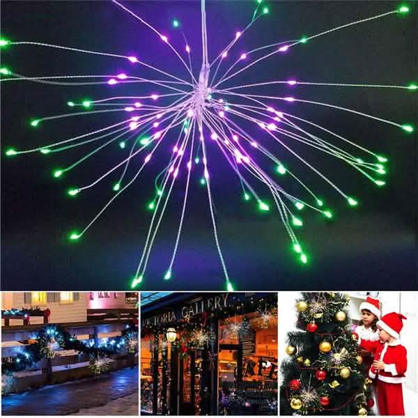 Remote Control Waterproof Christmas Fireworks LED String Lights by DailySale