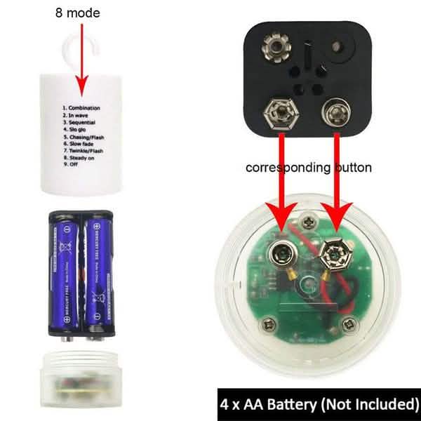 Remote Control Waterproof Christmas Fireworks LED String Lights by DailySale