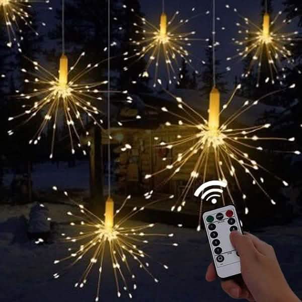 Remote Control Waterproof Christmas Fireworks LED String Lights by DailySale