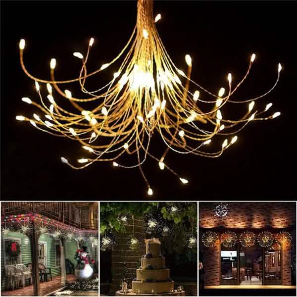 Remote Control Waterproof Christmas Fireworks LED String Lights by DailySale