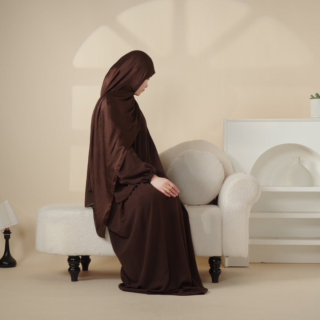 Reversible Abaya Made With Crepe Fabric (MA035) by Mariam's Collection