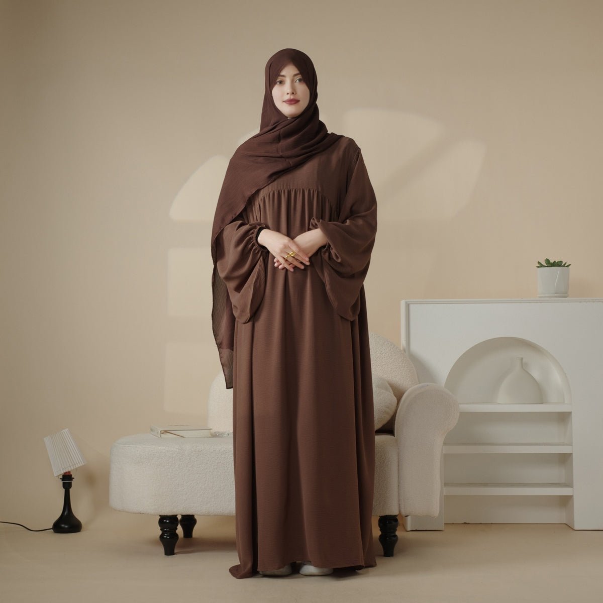 Reversible Abaya Made With Crepe Fabric (MA035) by Mariam's Collection