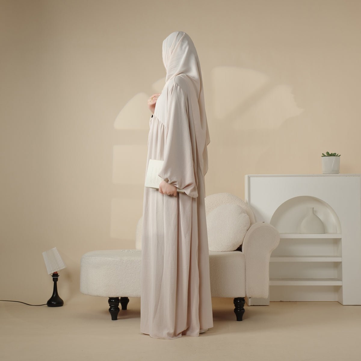 Reversible Abaya Made With Crepe Fabric (MA035) by Mariam's Collection