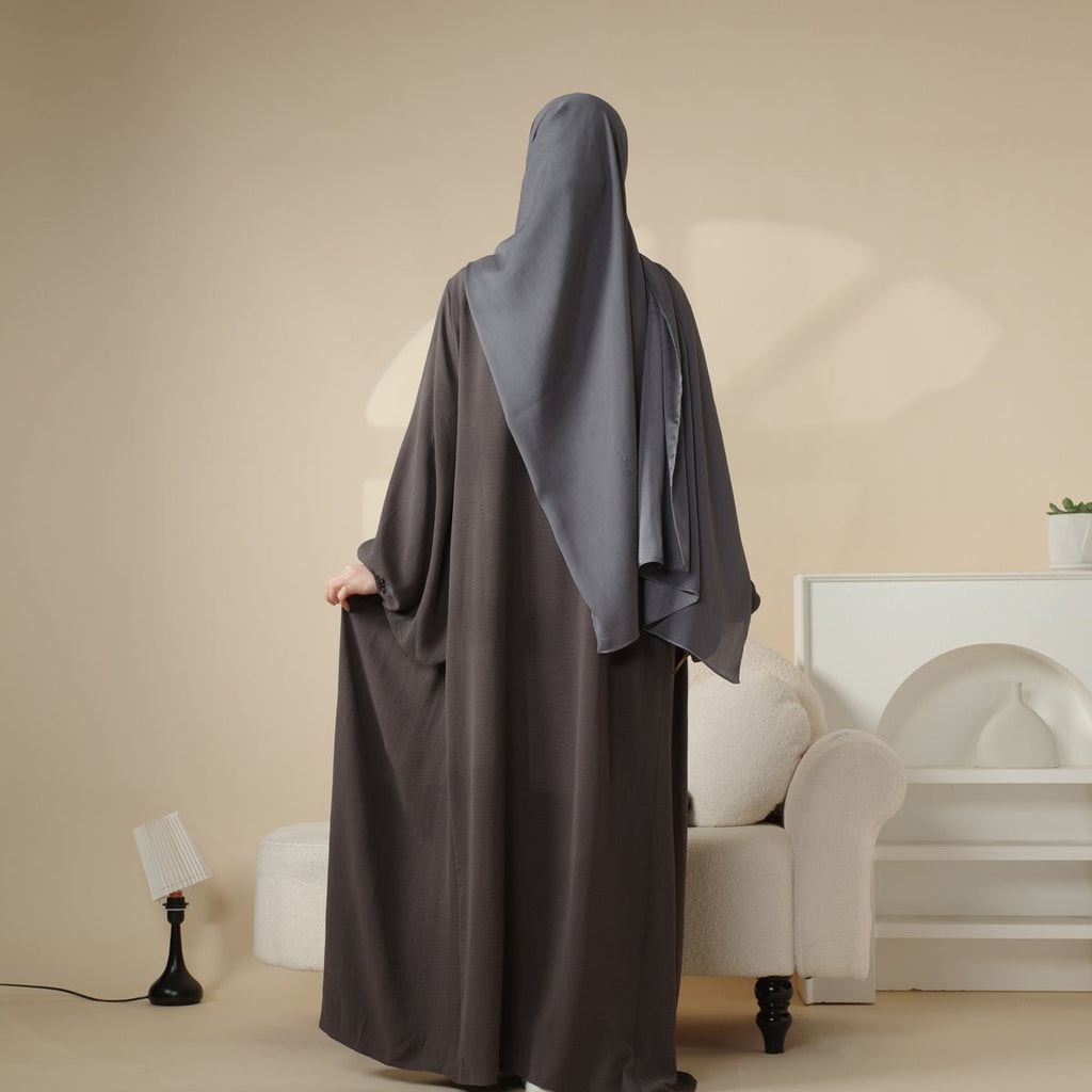 Reversible Abaya Made With Crepe Fabric (MA035) by Mariam's Collection
