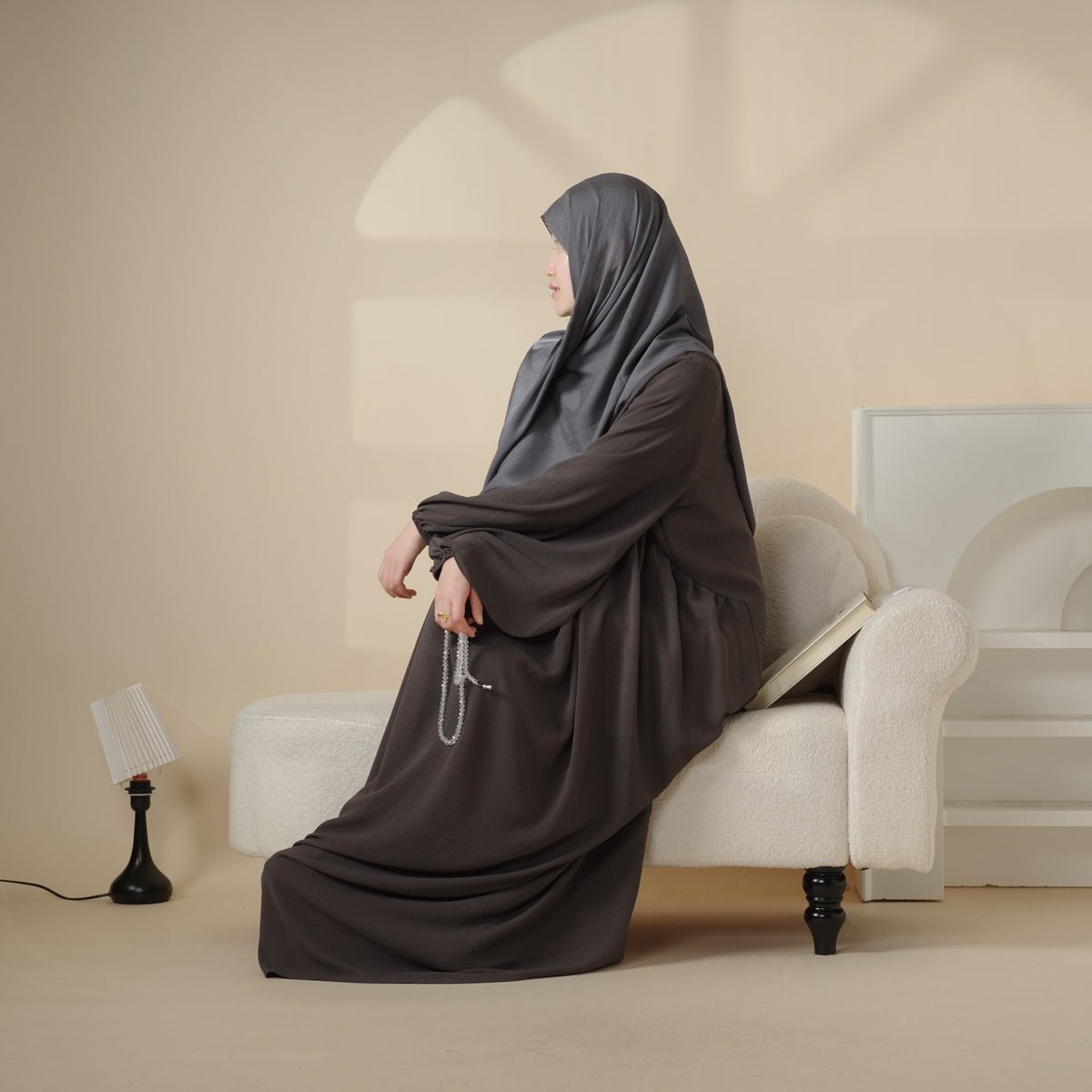Reversible Abaya Made With Crepe Fabric (MA035) by Mariam's Collection