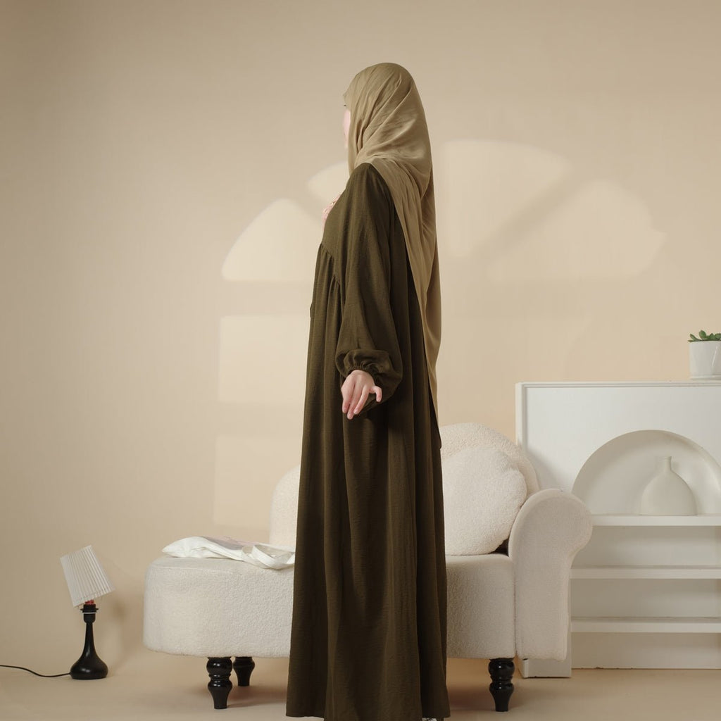 Reversible Abaya Made With Crepe Fabric (MA035) by Mariam's Collection