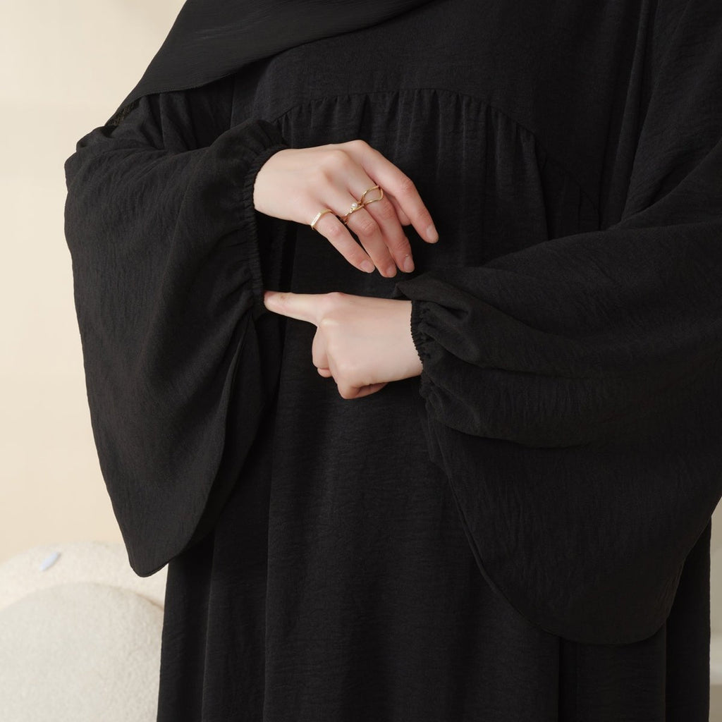 Reversible Abaya Made With Crepe Fabric (MA035) by Mariam's Collection