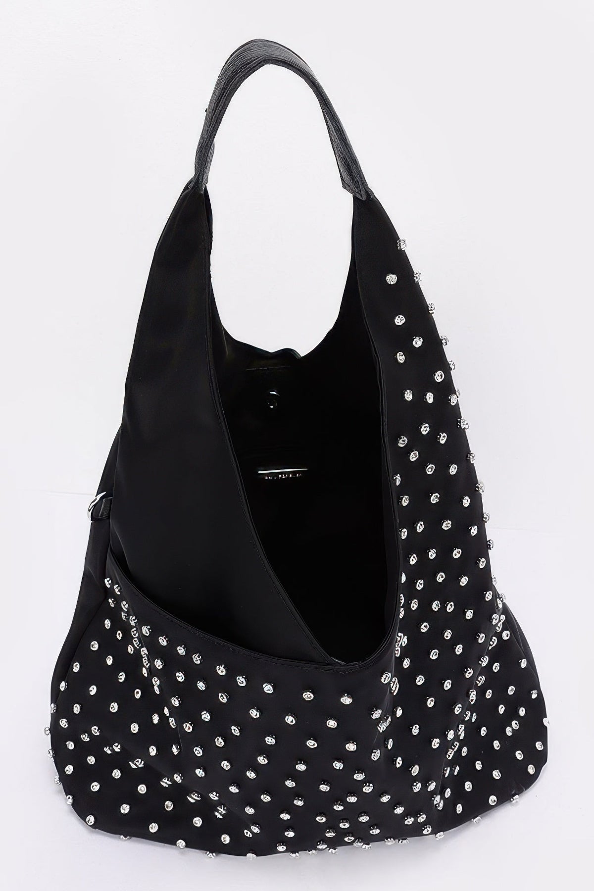 Rhinestone Studded Bindle Bag by Tigbul's Variety Fashion Shop