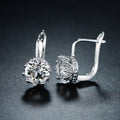 Rhodium Swarovski Elements Huggie-Hoop Earring by DailySale