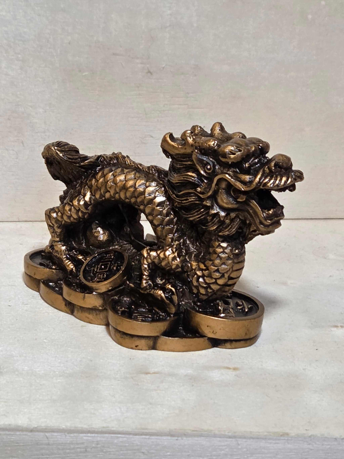 Lucky Chinese Inspired Dragon Totem Protecting Money - 2 inches by Sacred Crystals