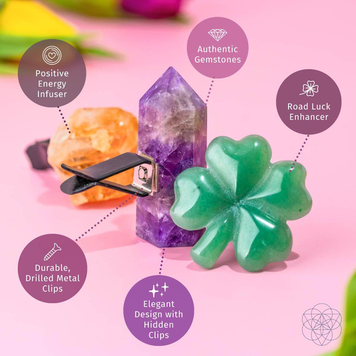 Road Guardians - Lucky Car Crystal Kit by Conscious Items