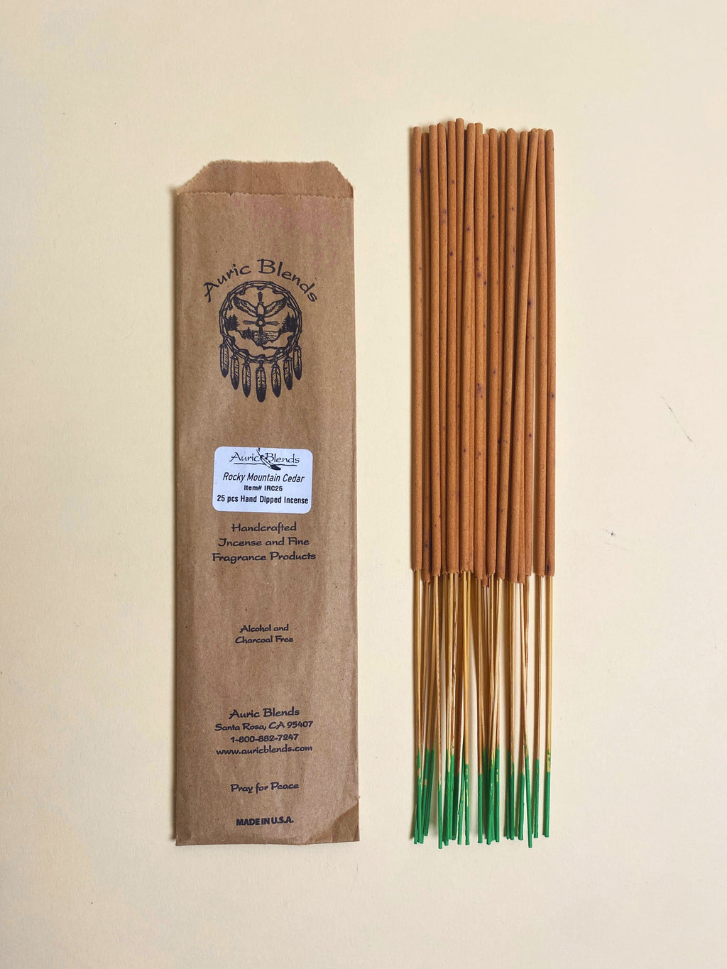 Rocky Mountain Cedar Incense Sticks by Auric Blends