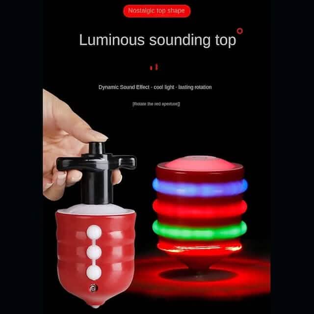 Rotating Gyro with Sound And LED Light Music Spinning by DailySale