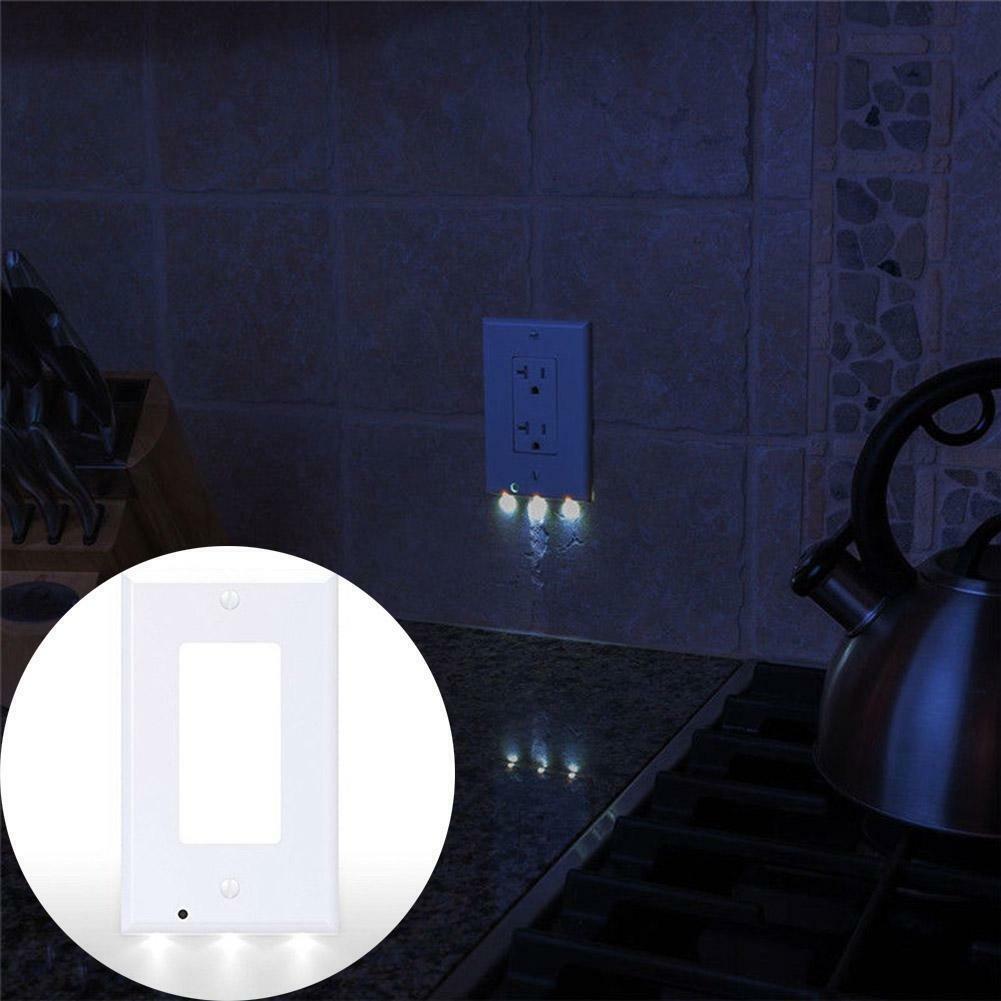Outlet Cover with Built-In LED Night Light - 2 Styles by Infinite Basics