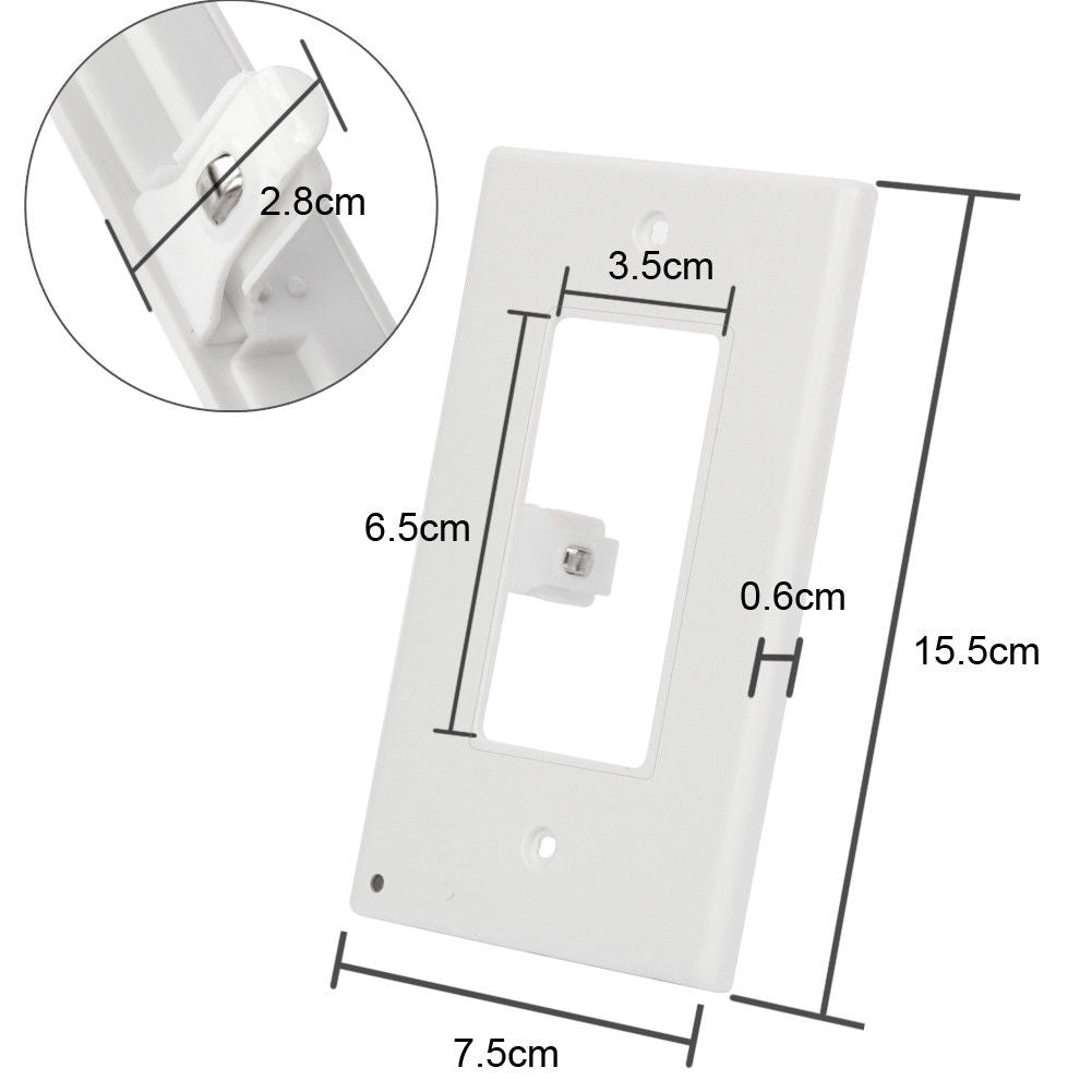 Outlet Cover with Built-In LED Night Light - 2 Styles by Infinite Basics