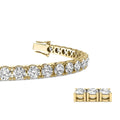 4.00 CT G/VS1 Round Cut Lab Grown Diamond Tennis Bracelet in 14k Yellow Gold by DailySale
