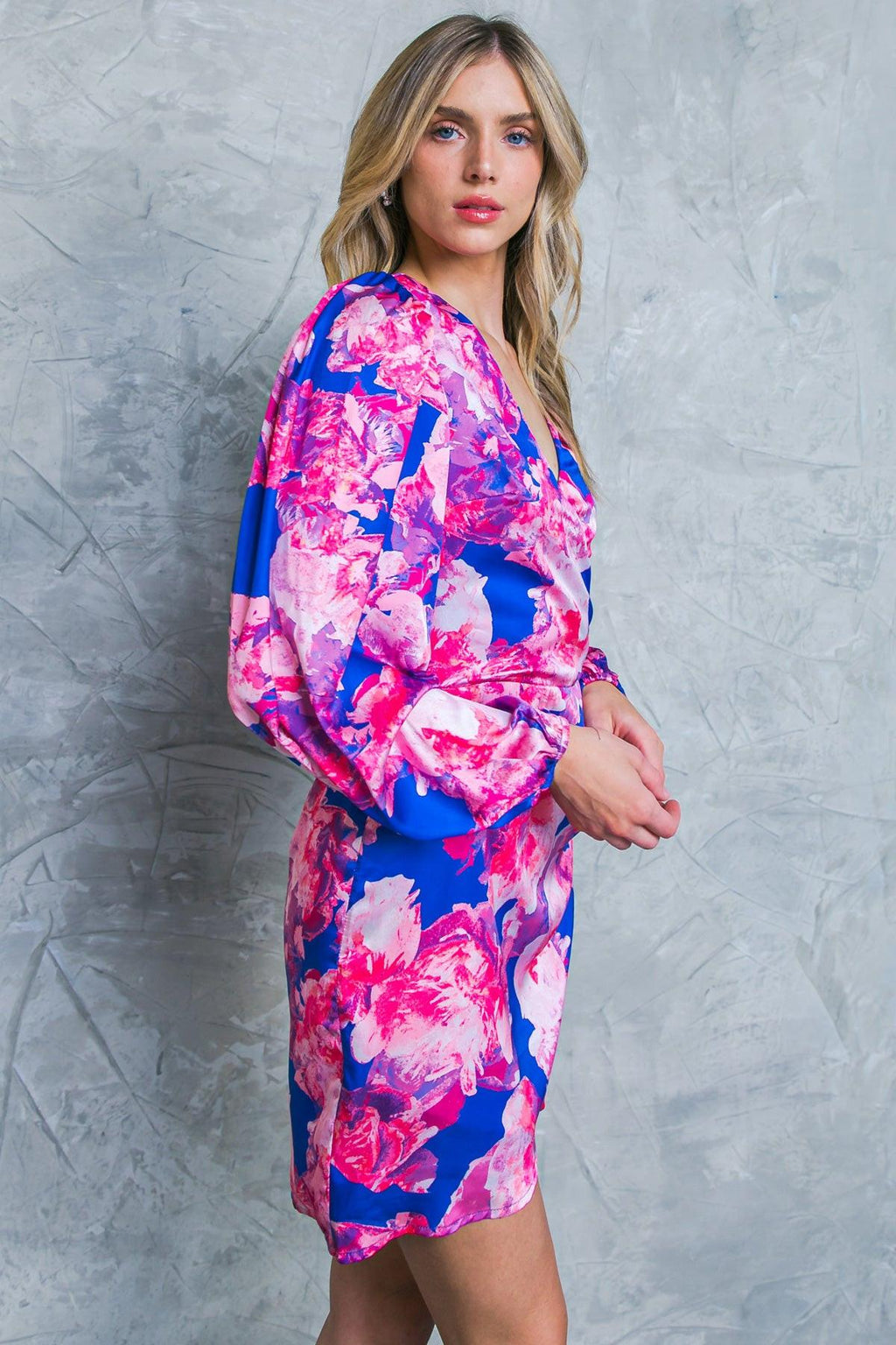 DRAMATICALLY CHIC SATIN MINI DRESS by Flying Tomato
