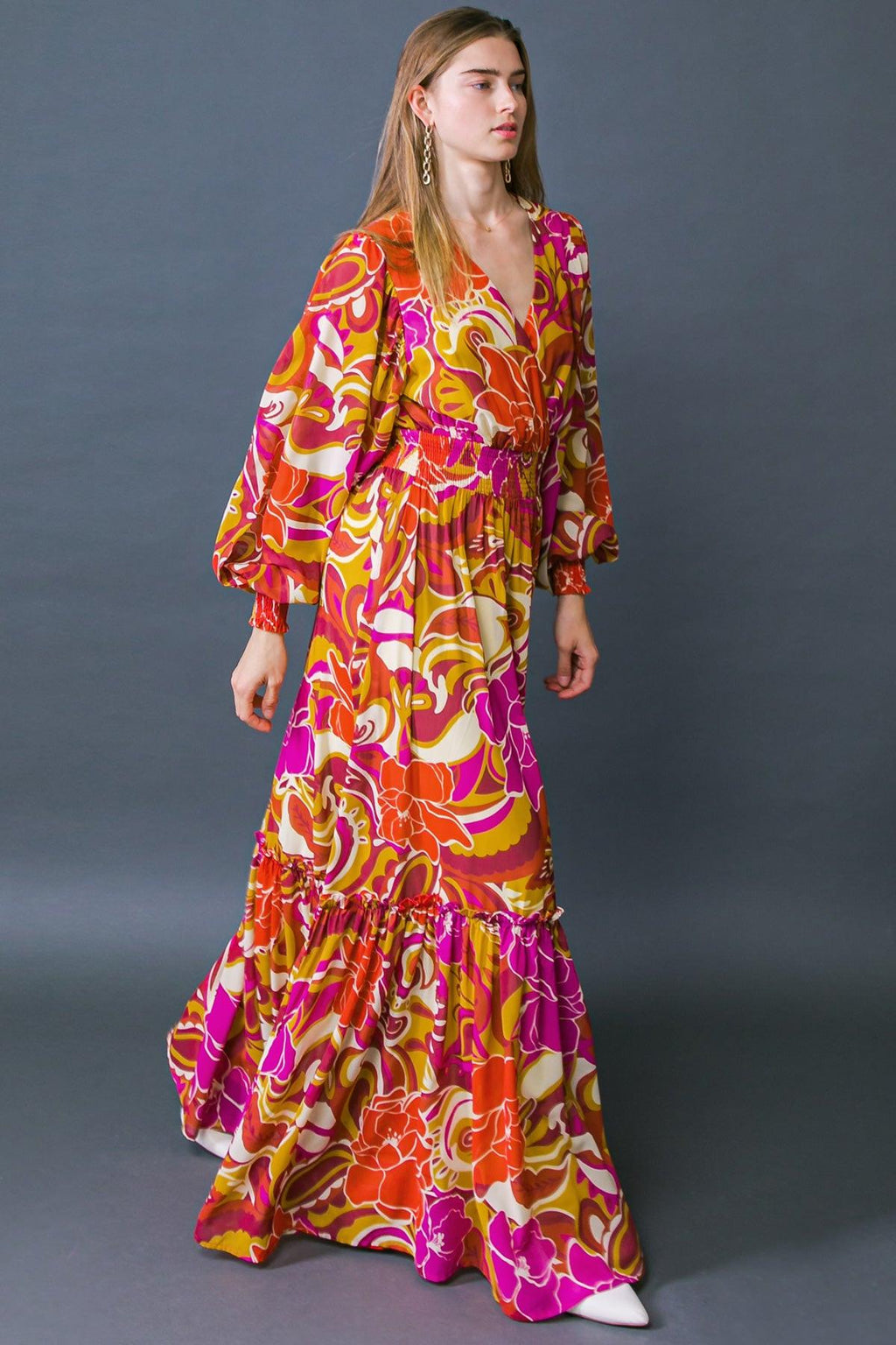 READY FOR THE SPOTLIGHT WOVEN MAXI DRESS by Flying Tomato