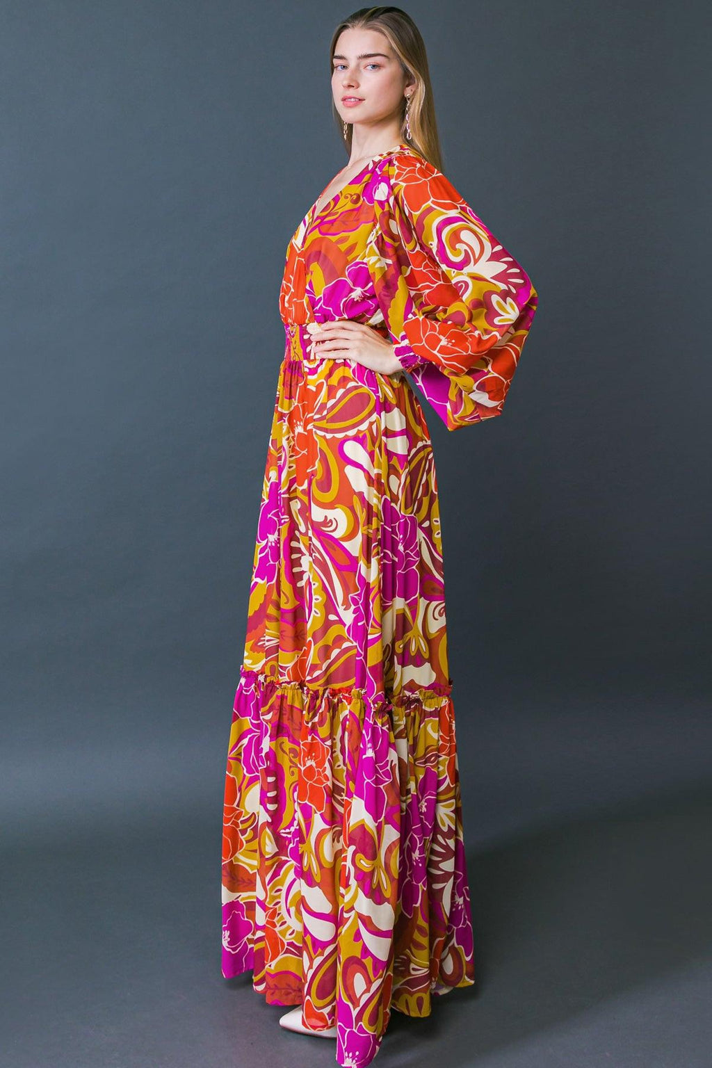 READY FOR THE SPOTLIGHT WOVEN MAXI DRESS by Flying Tomato