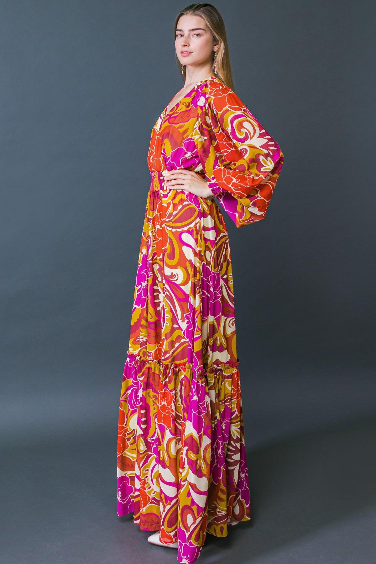 READY FOR THE SPOTLIGHT WOVEN MAXI DRESS by Flying Tomato