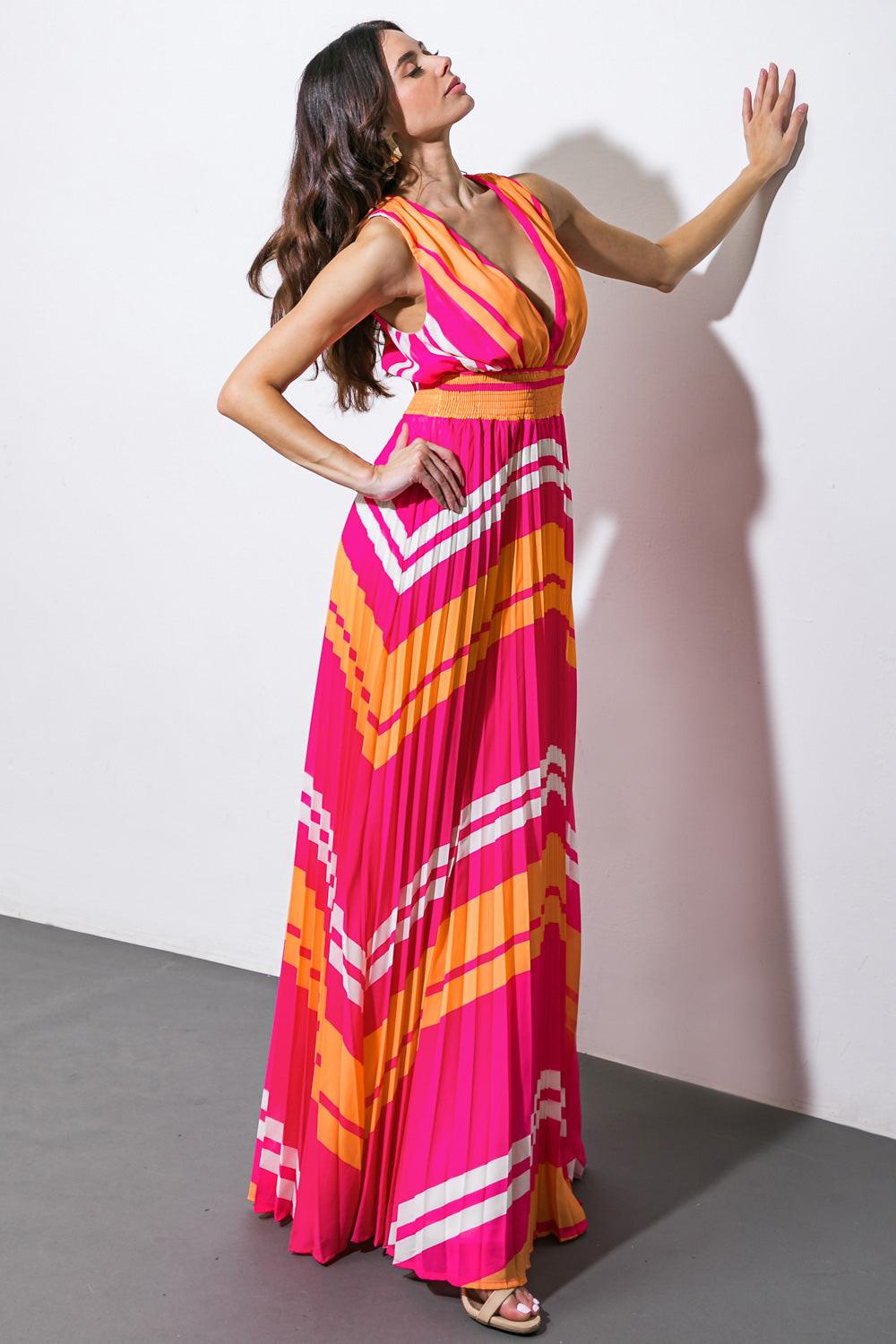 A QUICK TRIP WOVEN MAXI DRESS by Flying Tomato