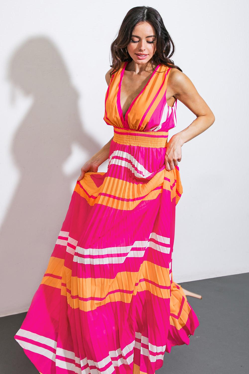 A QUICK TRIP WOVEN MAXI DRESS by Flying Tomato