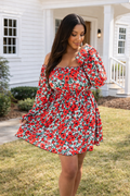 Sabrina Smocked Bell Sleeve Dress by Girl Code Couture