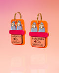 Sardine Can Hoop Earrings Multicolor by Tribeandtemple