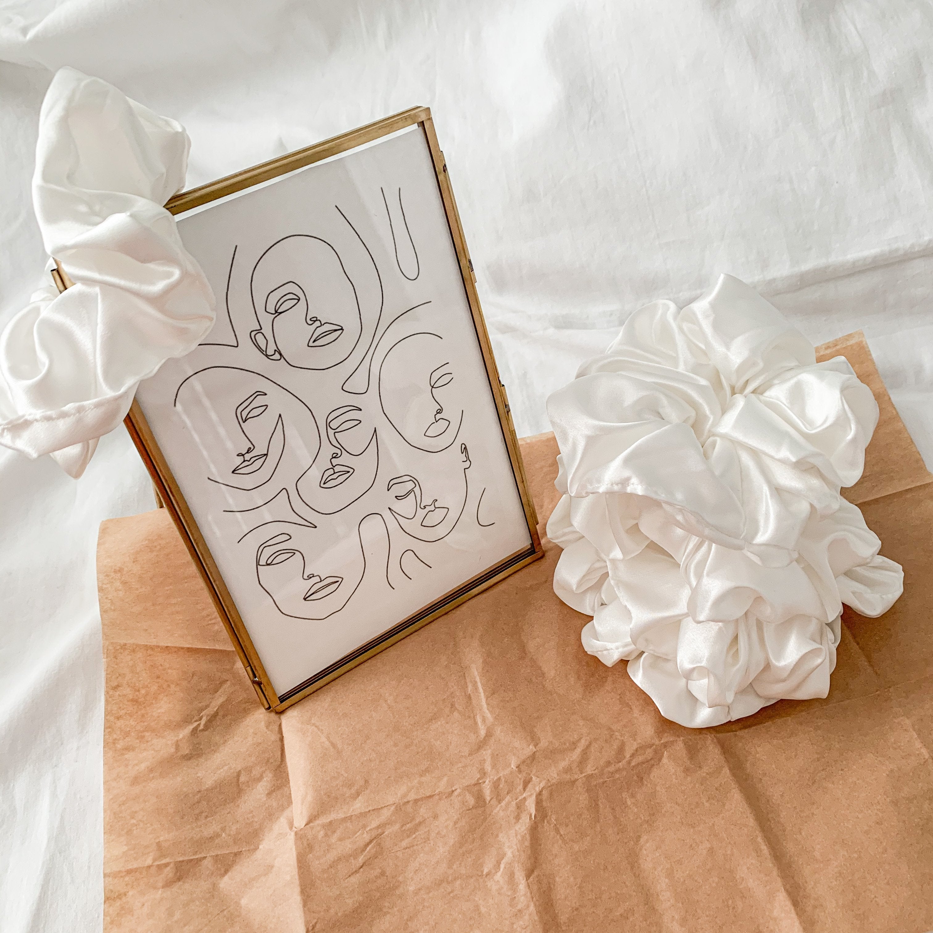 Satin Sweetheart Scrunchies for Effortless Hair Styling and Chic Looks by DC-Namaste Jewelry